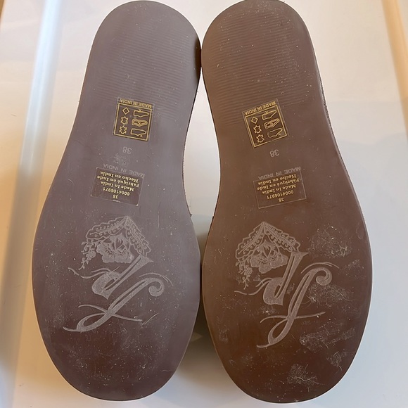 Free People Almost Paradise Platform Sandal in Sunbaked Brown Suede Slide New - Picture 6 of 9